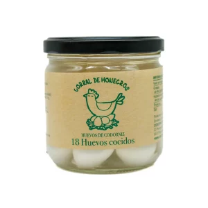 Huevos cocidos codorniz C.Monegros 18ud.