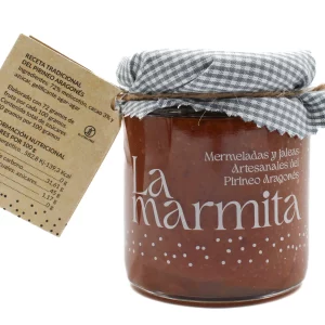 Mermelada Artesana La Marmita Melocotón con chocolate 250 gramos