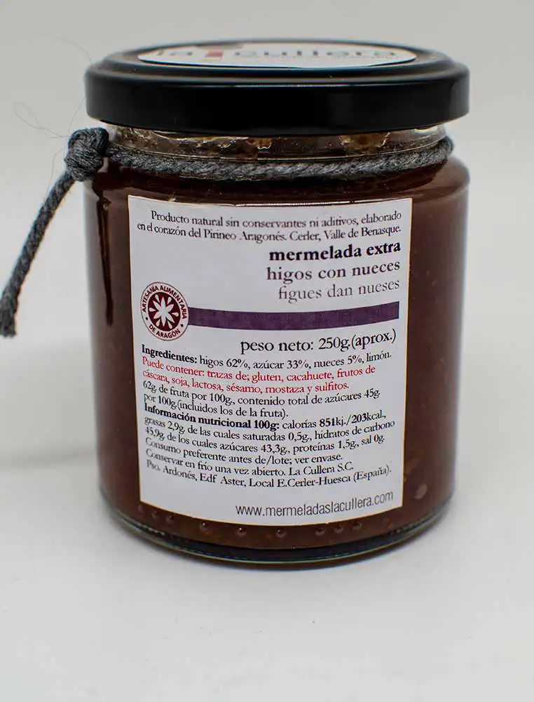 La Cullera Mermeladas de Higos con Nueces 250g - Imagen 2