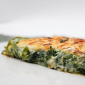 Lasaña de espinacas
