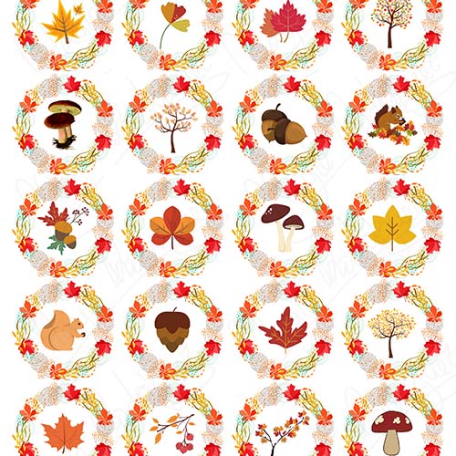 Impresiones corona otoñal