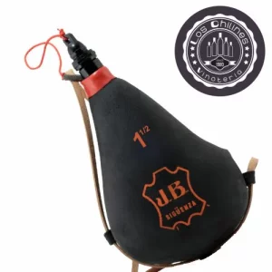 Bota de Vino Pez Recta Negra 1 litro y medio