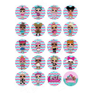Impresión comestible muñecas LOL surprise