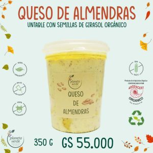 Queso de Almendras y Girasol * Fresco