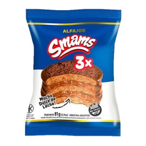 Smams Alfajor Triple x 81 Grs