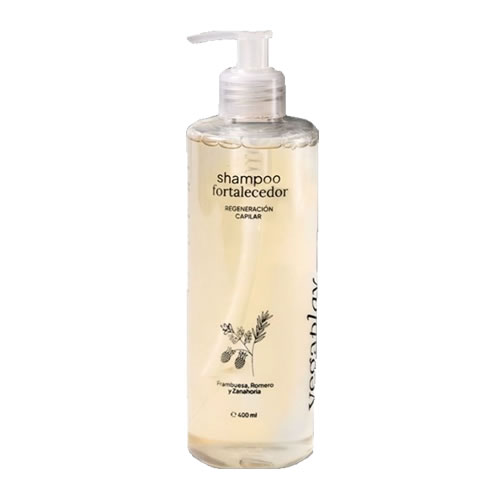 Vegaplay Shampoo Fortalecedor de Frambuesa, Romero y Zanahoria x 400 Ml