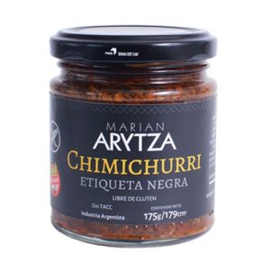 Arytza Chimichurri Etiqueta Negra Picante Sin TACC x 175 Grs
