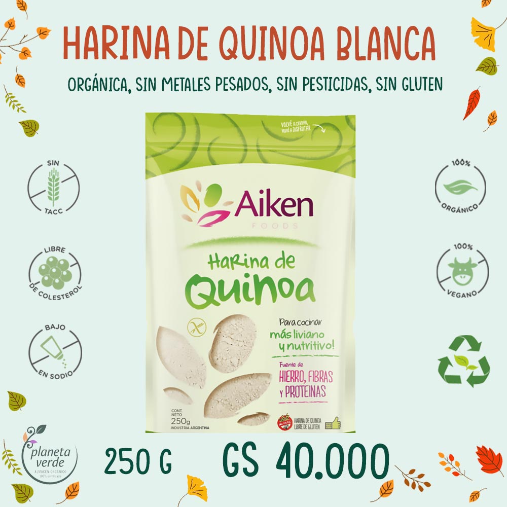 Harina de Quinoa Blanca Orgánica