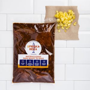 Cubos Tamaño Brocheta de Atún al Pastor con Piña